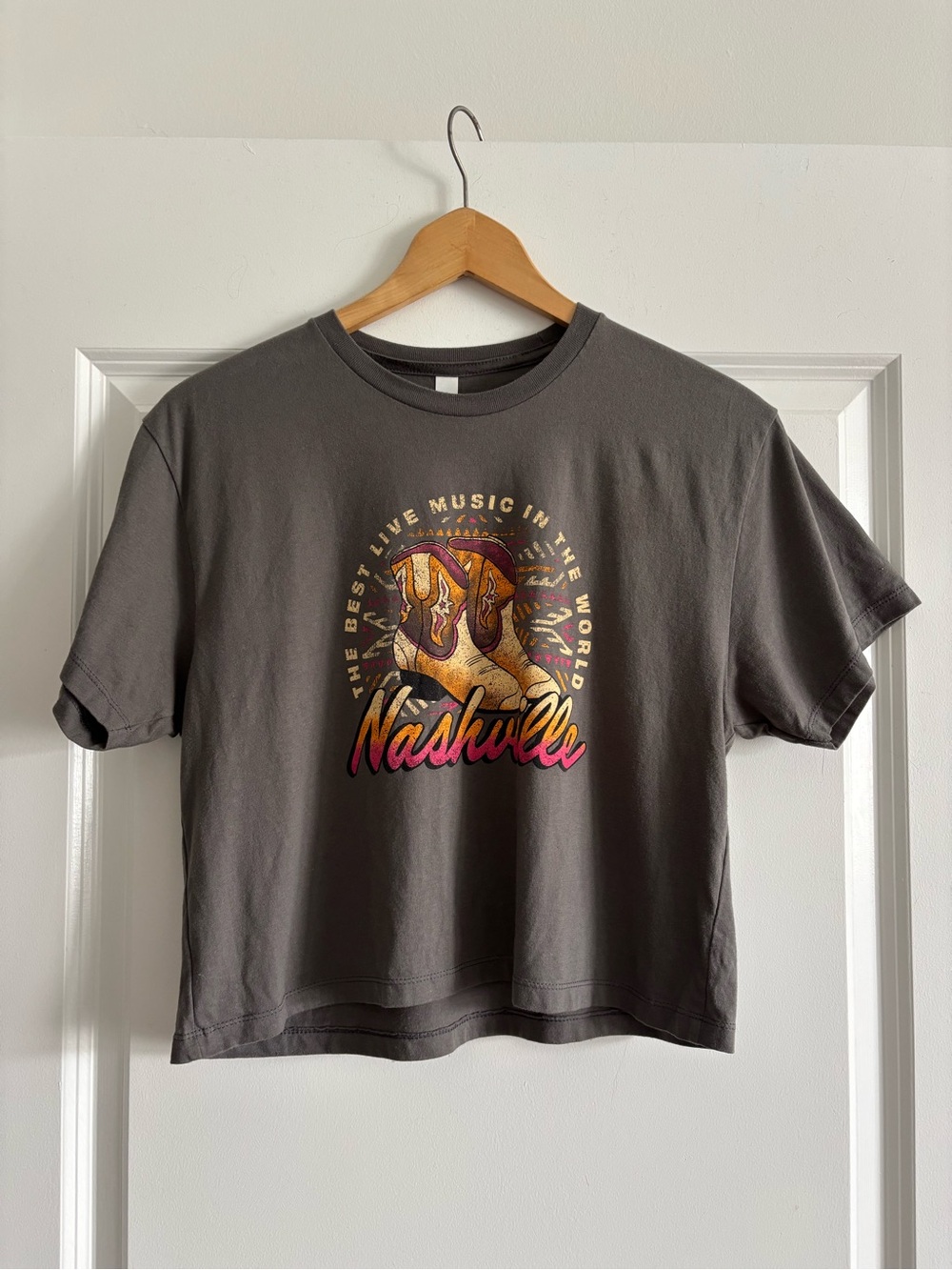 Nashville Graphic Crop Top Tee